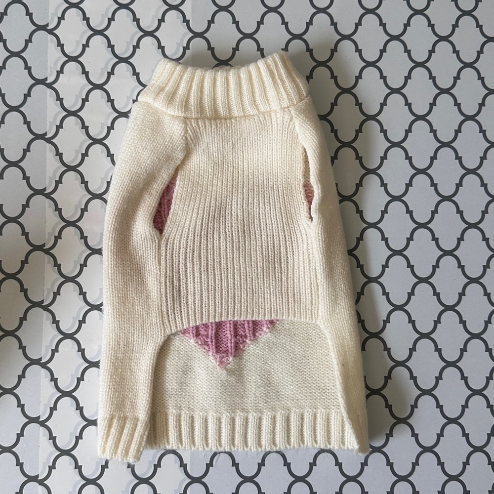 Pink Dog Heart Sweater - Picture 3 of 3